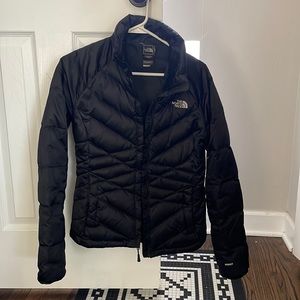 Black north face puffer jacket